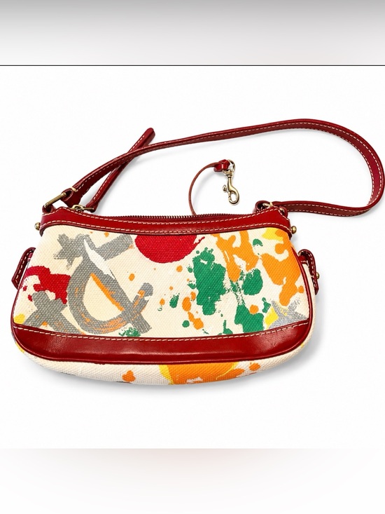 Dooney & Bourke Handbags - Dooney & Bourke Retired Paint Splatter Satchel Purse EUC